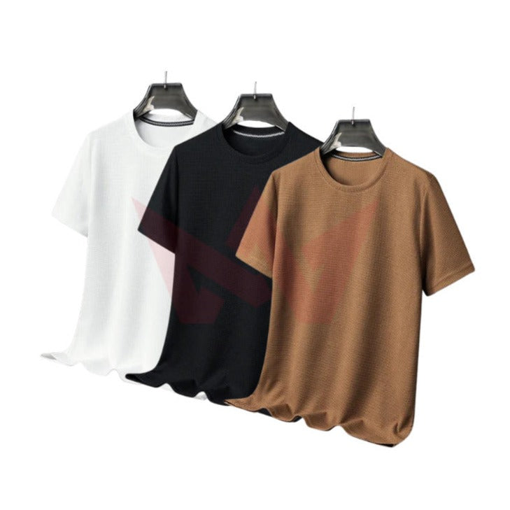 Kit 03 Camisetas Masculina Básica de Algodão