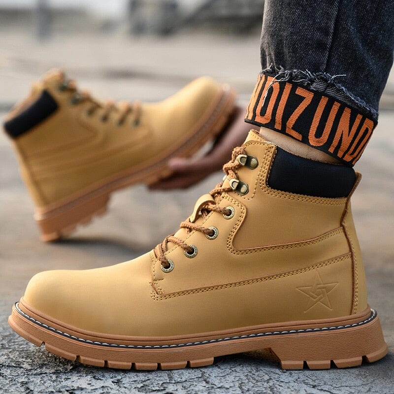 Coturno Masculino de Couro Germany