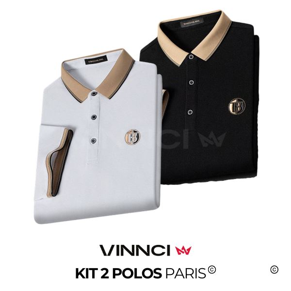 Kit 02 Camisas Polo Paris