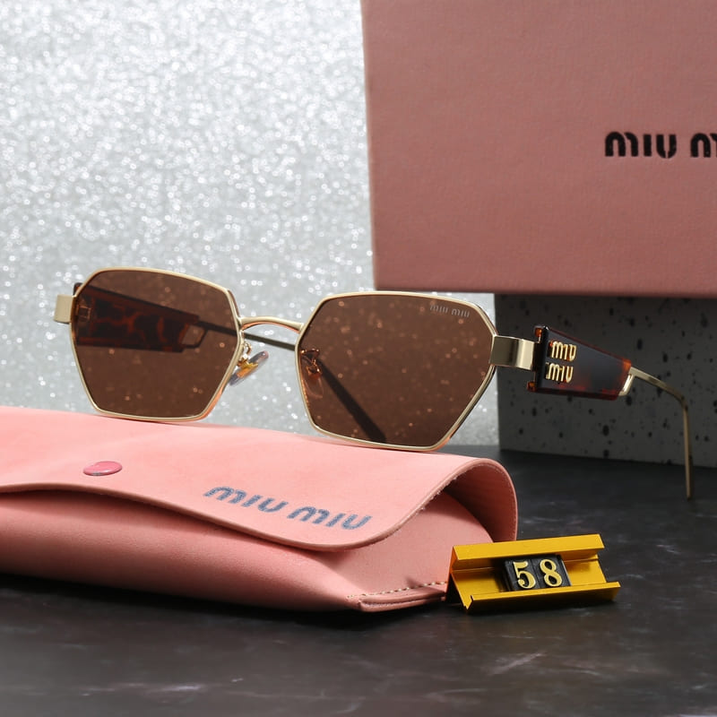 Óculos de Sol Feminino Retro Vintage Miu