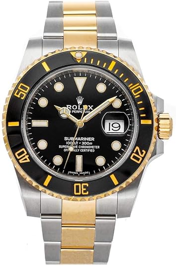 RELÓGIO LUXUOSO SUBMARINER DOURADO E PRETO