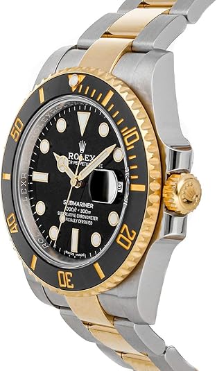 RELÓGIO LUXUOSO SUBMARINER DOURADO E PRETO