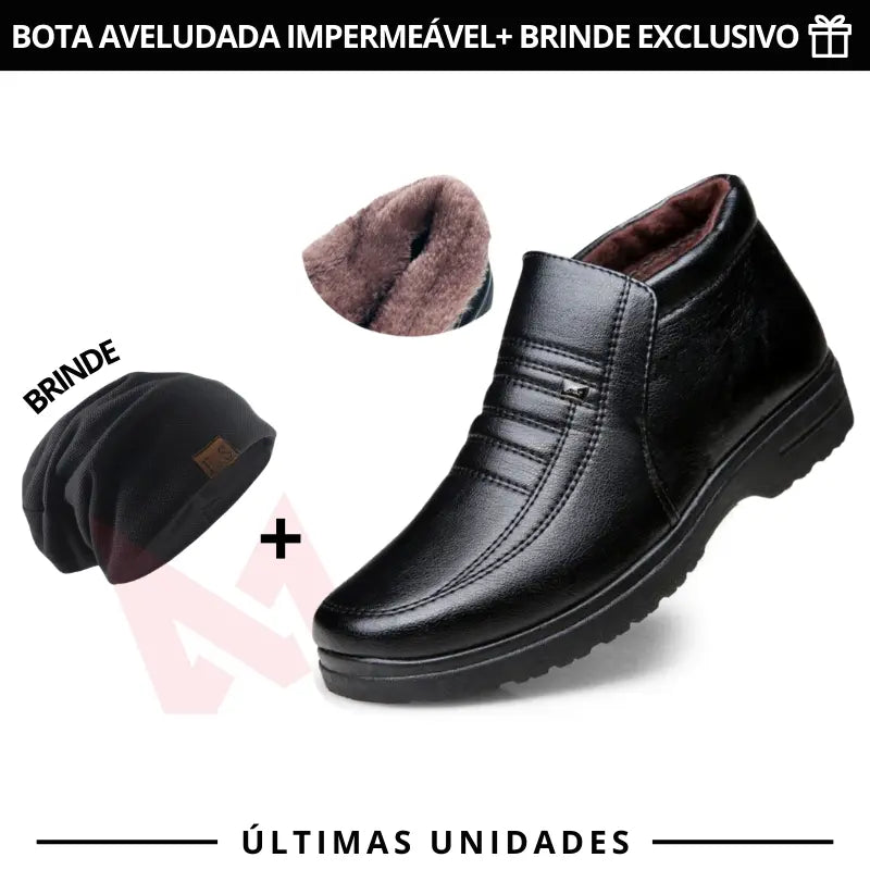 Bota de Inverno HotConfort - Impermeável e Aveludada + Brinde