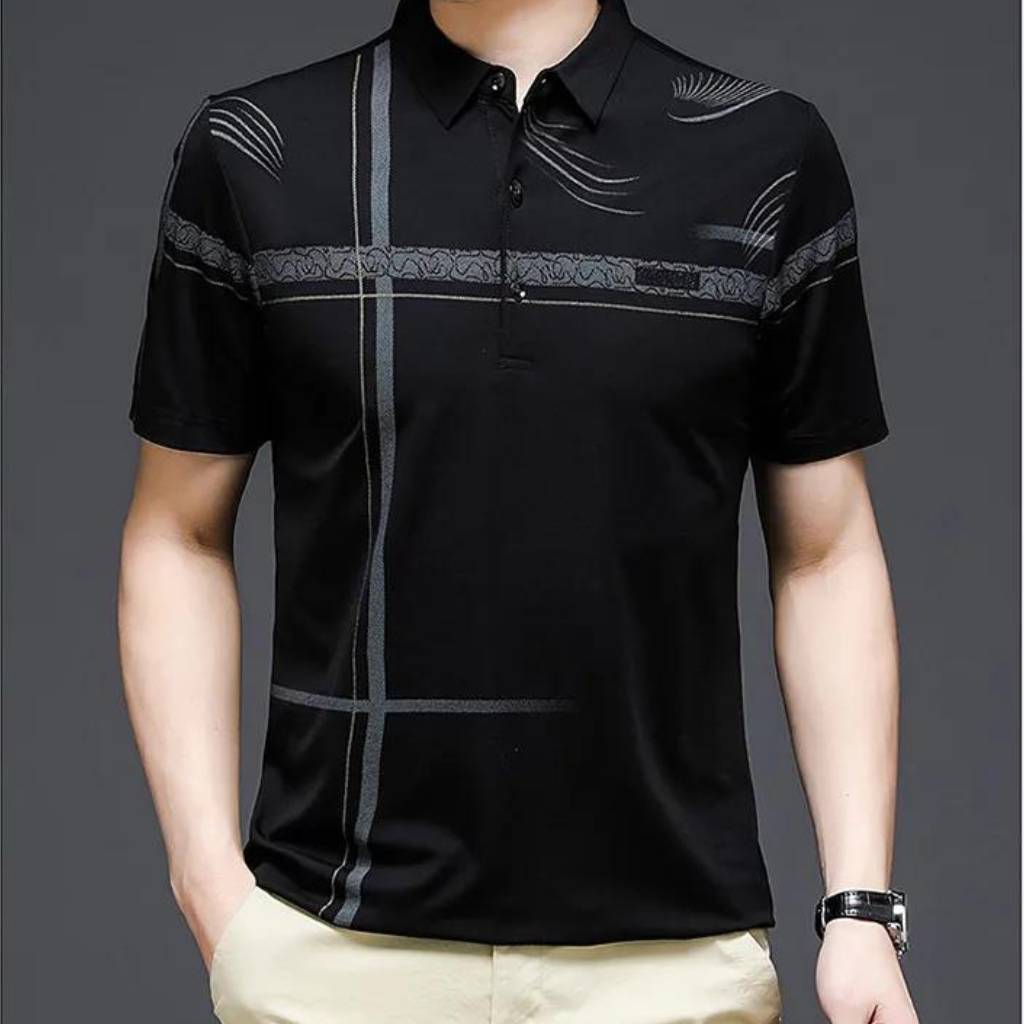 Camisa Polo Masculina Design Cruzada