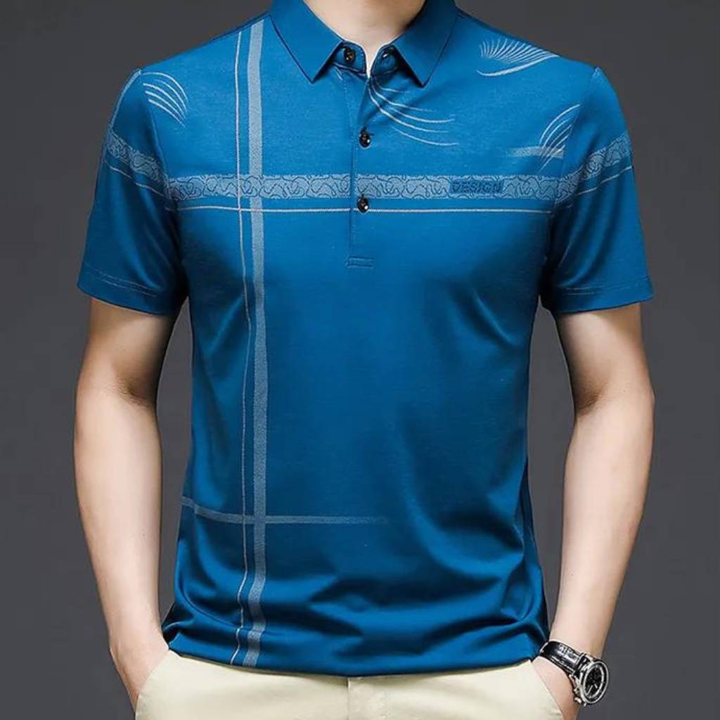 Camisa Polo Masculina Design Cruzada